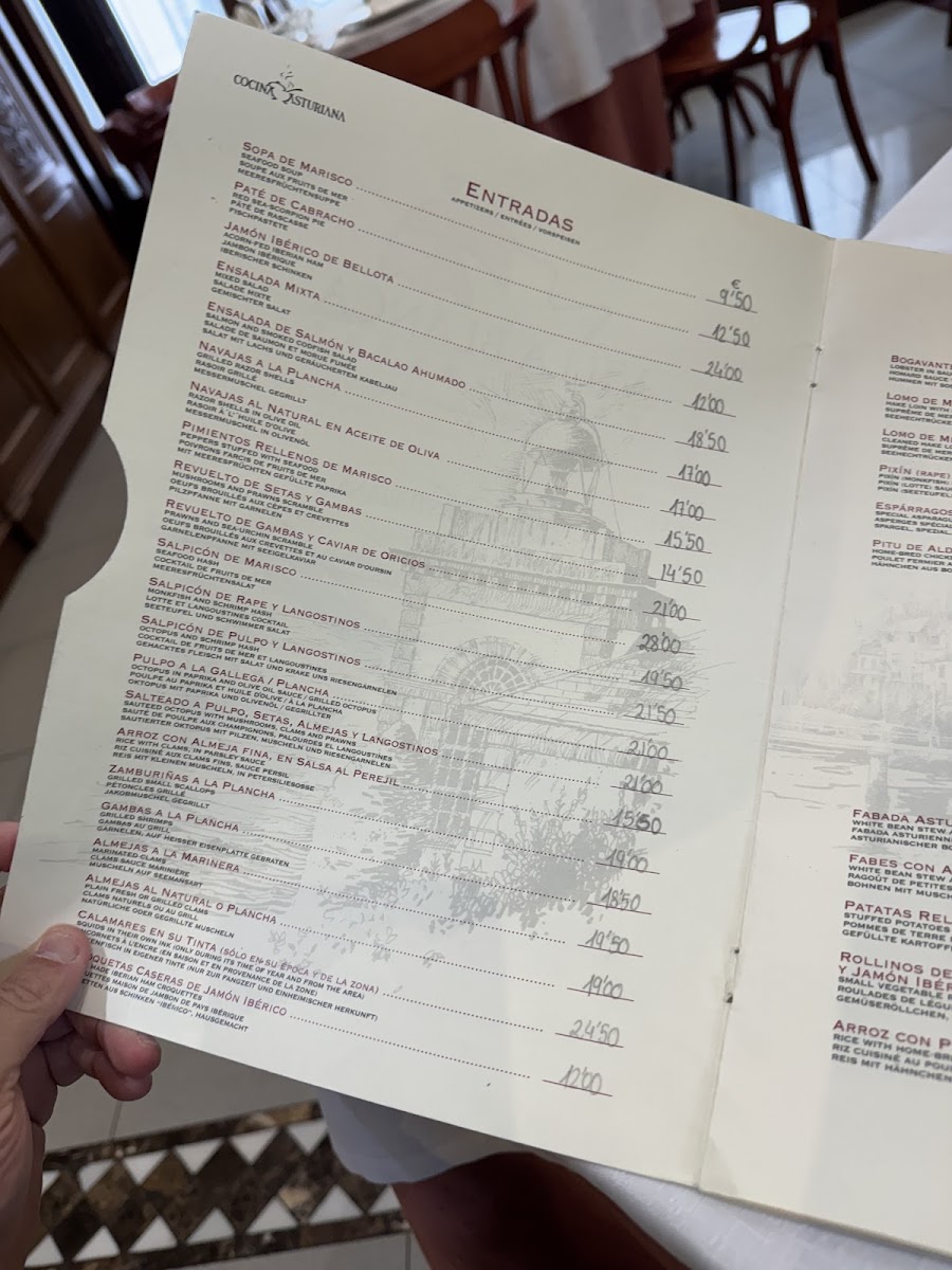 Restaurante Villa Blanca - Luarca Menu - Image 3