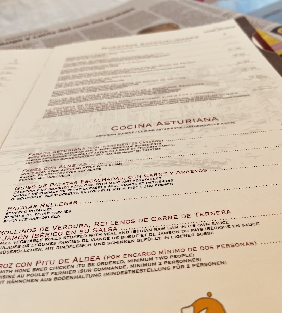 Restaurante Villa Blanca - Luarca Menu - Image 4