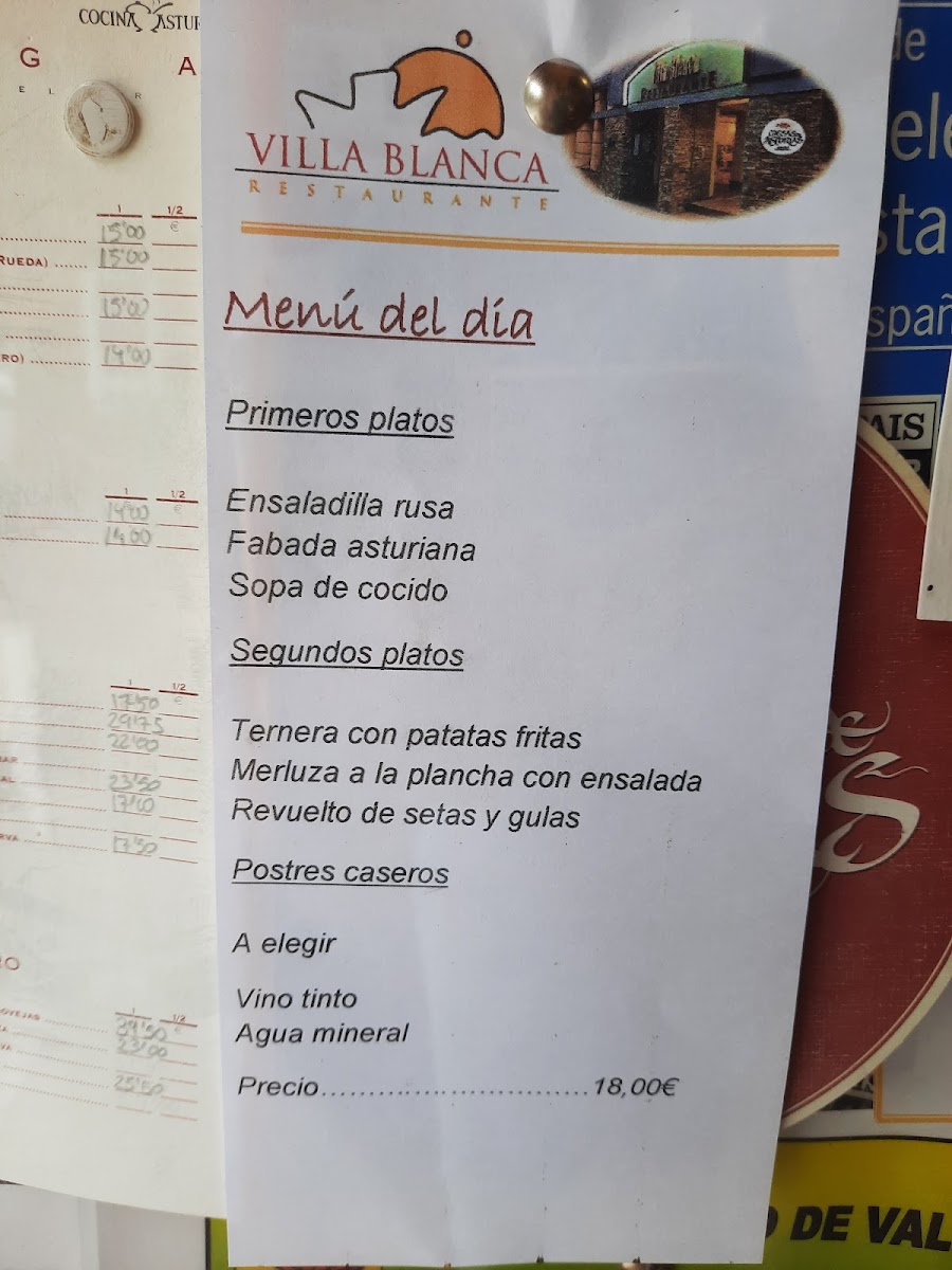 Restaurante Villa Blanca - Luarca Menu - Image 5