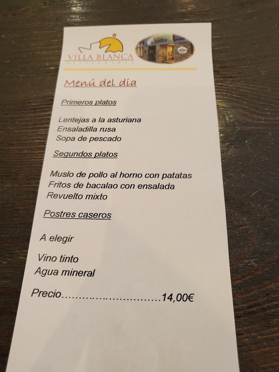 Restaurante Villa Blanca - Luarca Menu - Image 6